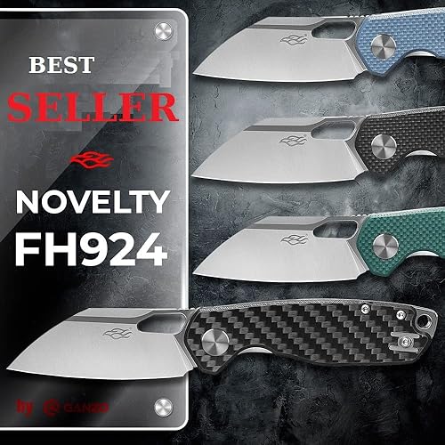 Miniatura 8 de Firebird GANZO FH924-GR Cuchillo plegable de bolsillo con rodamiento de bolas Wharncliffe D2 Hoja de acero G10 Mango antideslizante con clip,