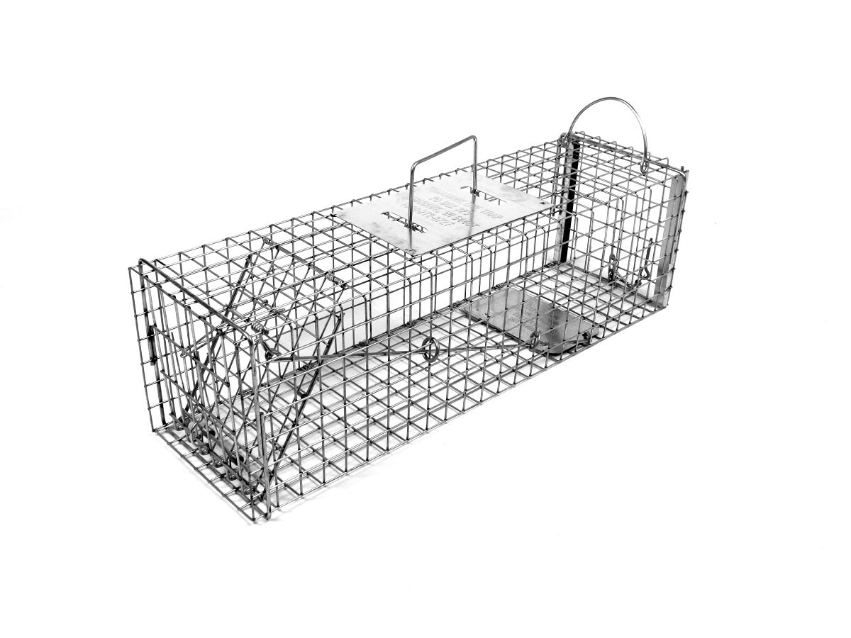 Tomahawk Live Trap - Model 605 - Original Series Rigid Live Trap with one Trap Door and Easy Release Door - 24x7x7 Extra Long for Skunk, Opossum, Prairie Dog, Large Squirrel Sized Animals