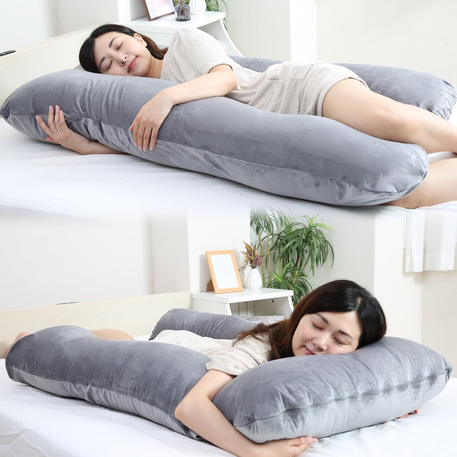 Awesling U字型妊婦抱き枕 全身枕