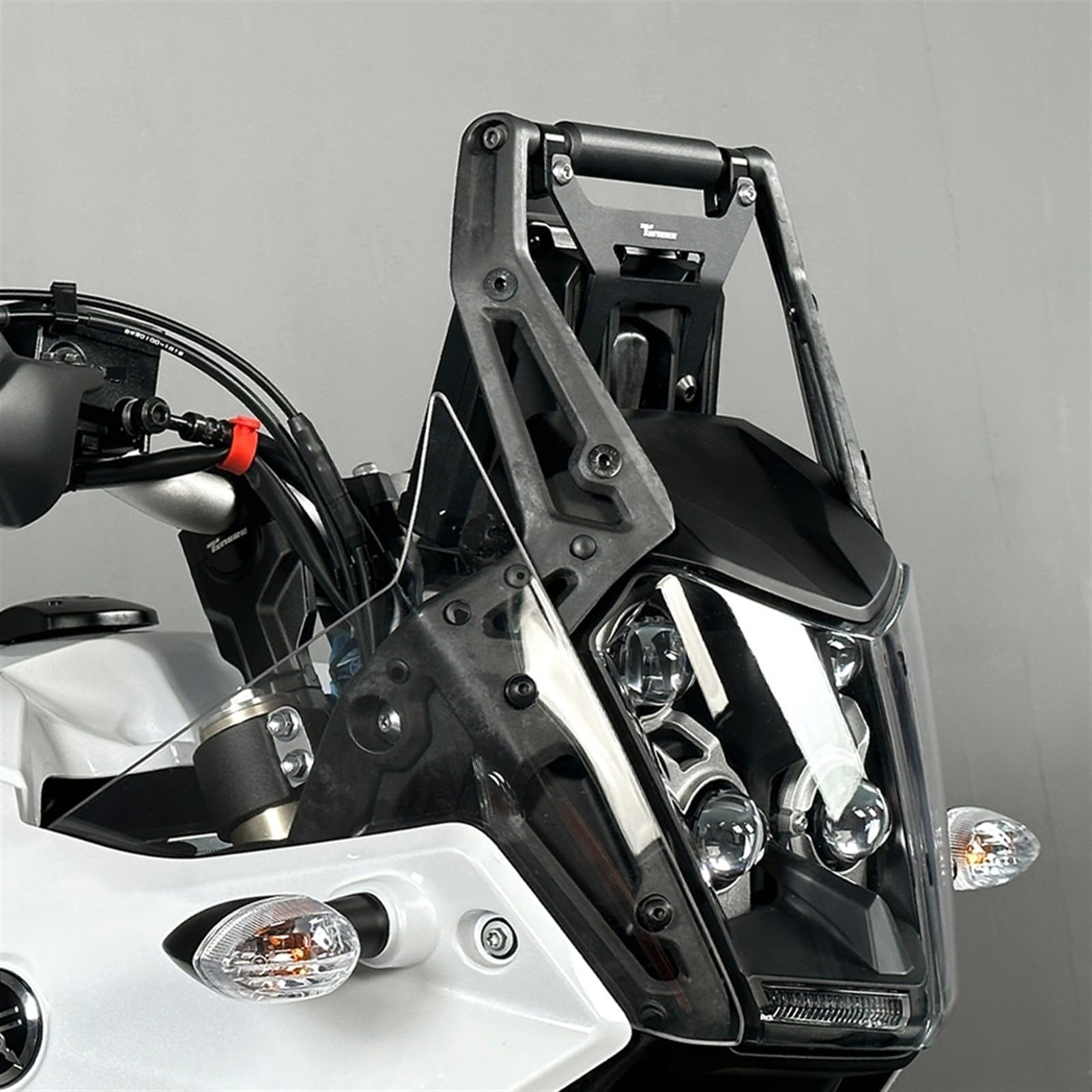 Staffa antivibrante for stabilizzatore moto staffa di navigazione GPS compatibile con Yamaha Tenere 700 T700 T7 XTZ700