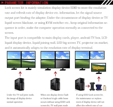 DVI Pass-Through EDID Emulator for use with Video splitters, Switches and Extenders KVM(2560X1600@60hz)