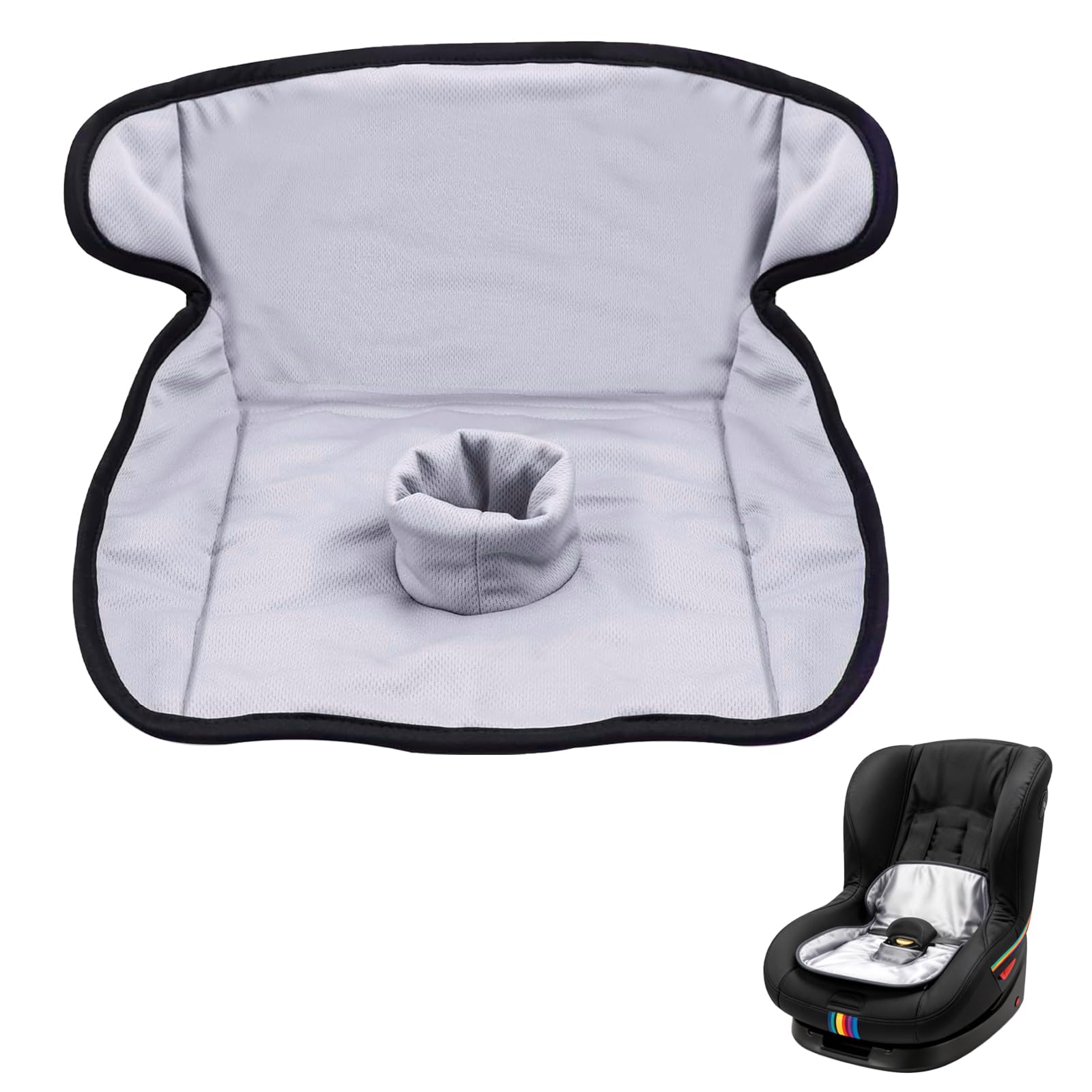 LIULINY Autositzschutz für das Töpfchentraining, Dicht Potty Training Car Seat Protector, Wasserdicht Kindersitzunterlage Auto Passend für Alle Kinderwagen und Autositze (Grau)