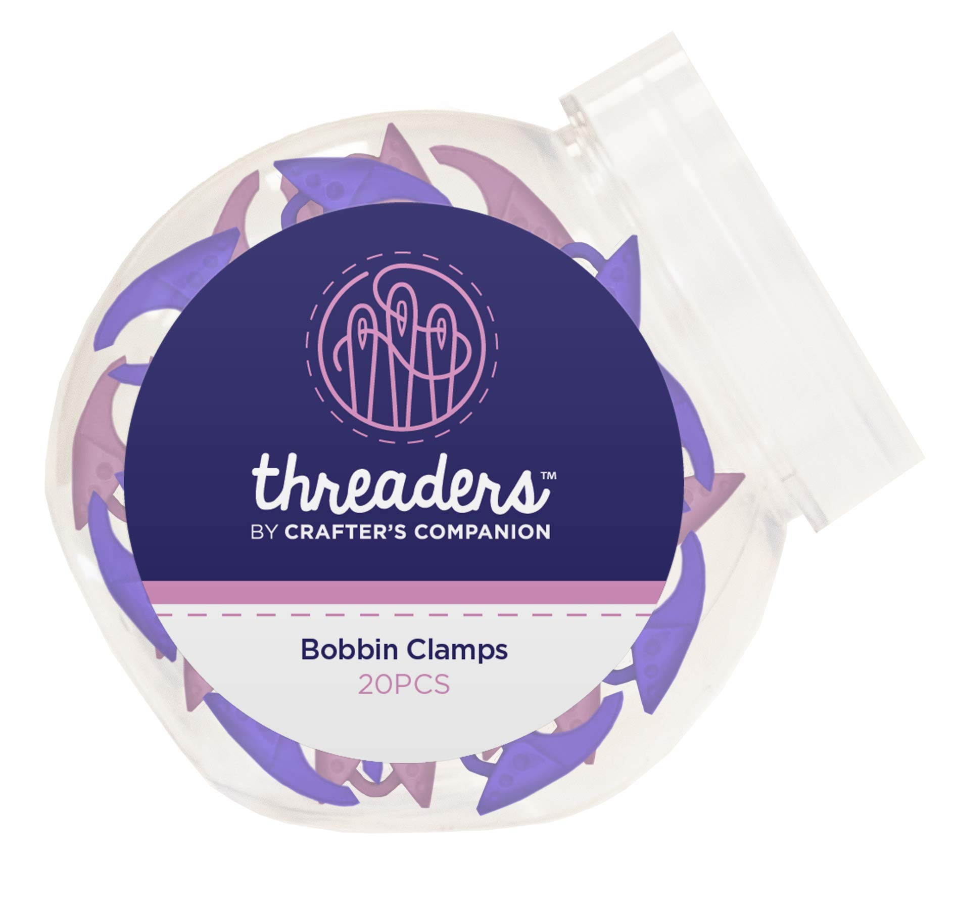 Threaders Silicone Bobbin Clamps, One Size, Transparent