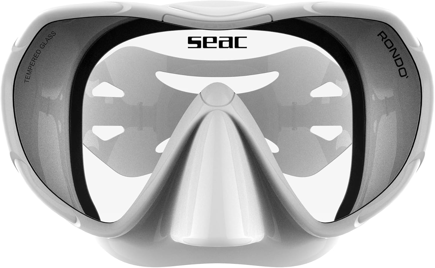 SEAC Rondò, Rimless Diving and Snorkeling Goggles Made of Silicone with Single Lens, Smaller Volume, hydrodynamic and Ultra-Light