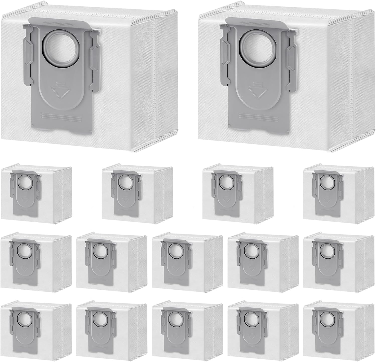 16 Packs Q10 Q7 Q5 Bag Replacement for Roborock Q10 S5+, Q7 M5+, Q5 Max+, 3.6L Vaccum Bag for Q10 X5+, Q5+, Q5 Pro+, Q8 Max+, Q7+, Q7 Max+, S8+, S8 Pro Ultra, S7 Pro Ultra, S7 MaxV Ultra