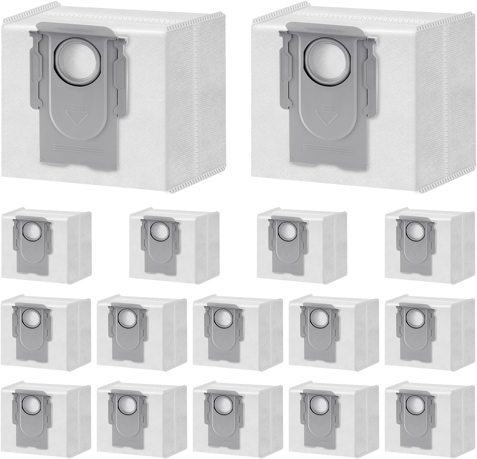 16 Packs Q10 Q7 Q5 Bag Replacement for Roborock Q10 S5+, Q7 M5+, Q5 Max+, 3.6L Vaccum Bag for Q10 X5+, Q5+, Q5 Pro+, Q8 Max+, Q7+, Q7 Max+, S8+, S8 Pro Ultra, S7 Pro Ultra, S7 MaxV Ultra