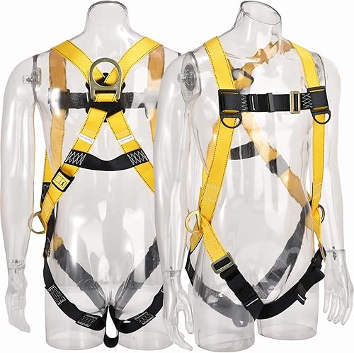 Arnés de seguridad industrial de protección contra caídas con anillo 3D cumple con ANSI/ASSE Z359.11-2021 equipo de protección personal de cuerpo