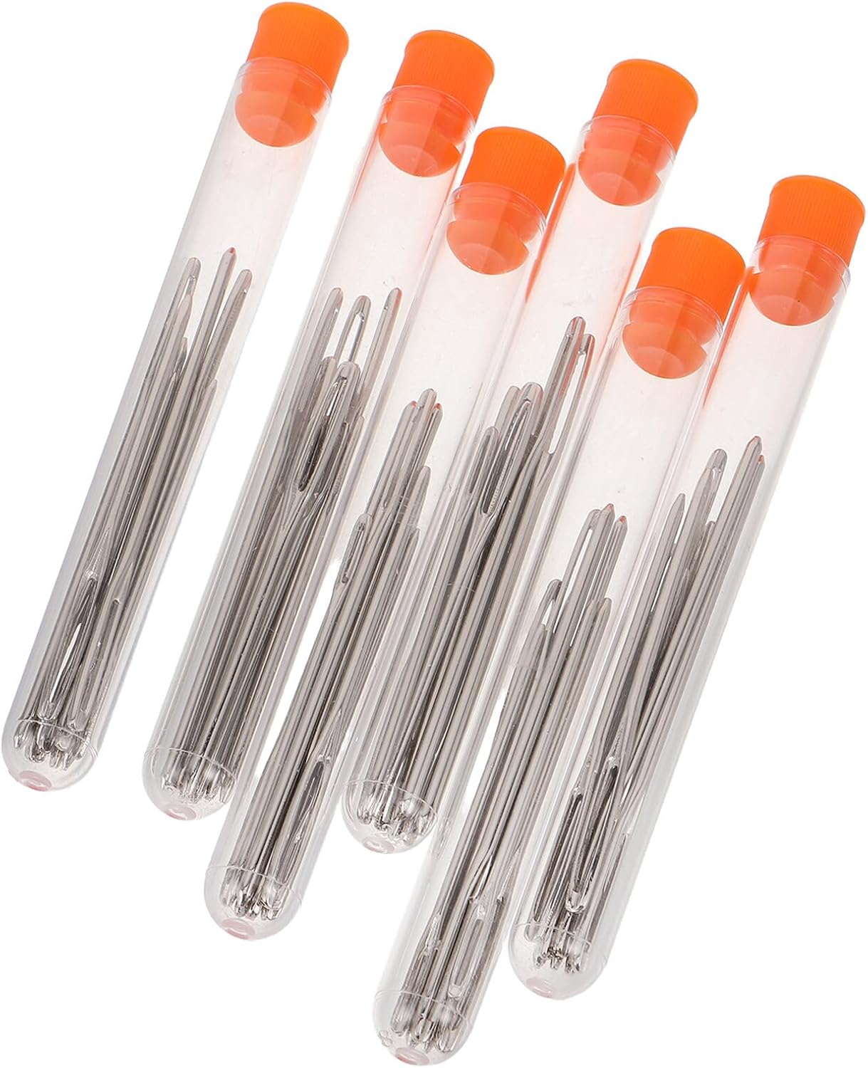 GLSTOY 54pcs Stainless Steel Blunt Tip Large Eye Needles Set for Hand Sewing and Embroidery, Portable Craft Kit for Yarn and Tapestry, Suitable for DIY Sewing and Knitting Projects