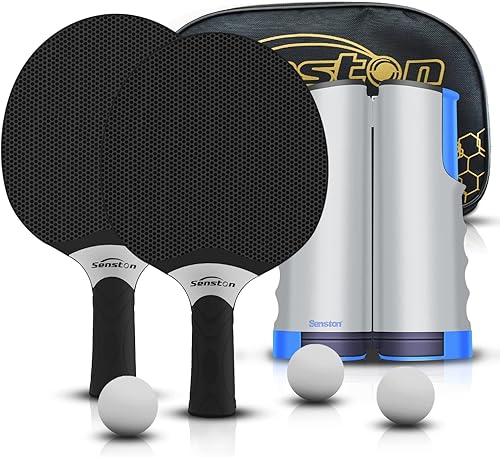 Set de raquetas de tenis de mesa Senston, raqueta de tenis de mesa profesional con 3 bolas, juego de paletas de ping pong de goma compuesta