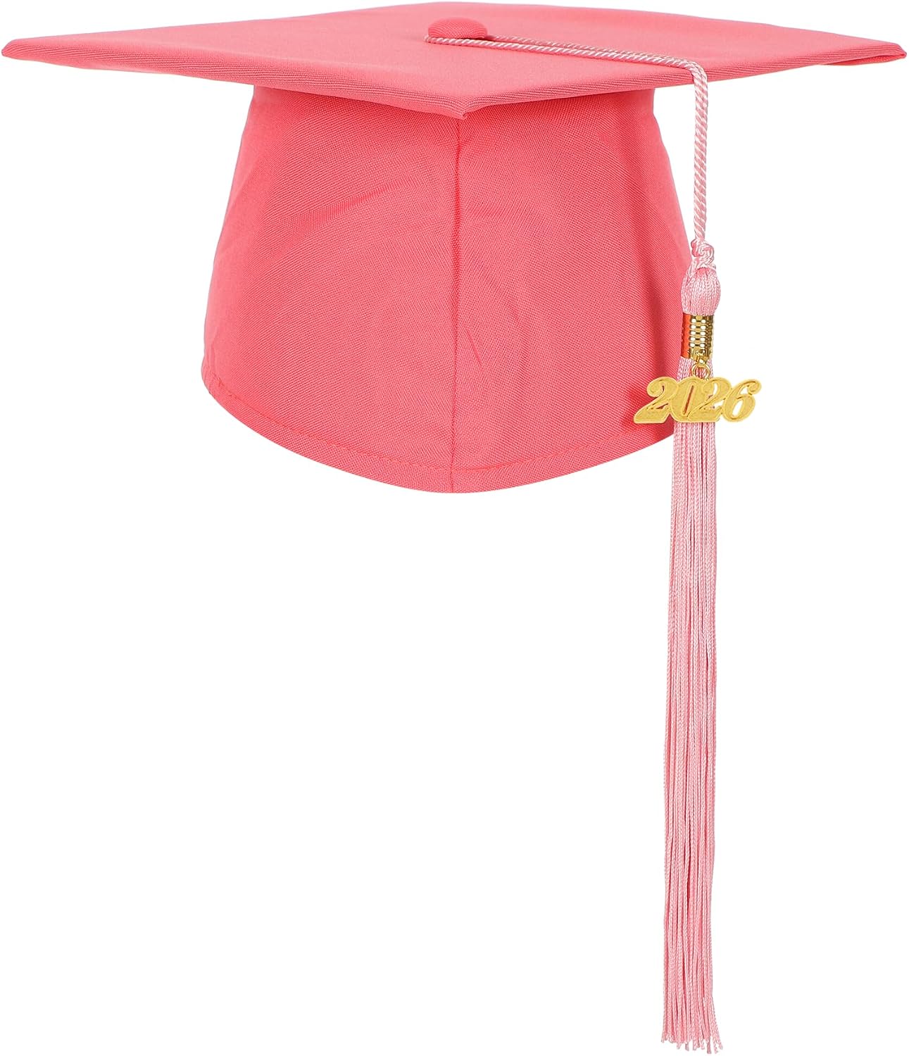 Matte Kindergarten Preschool Graduation Cap with Year Tassel Charm for Children