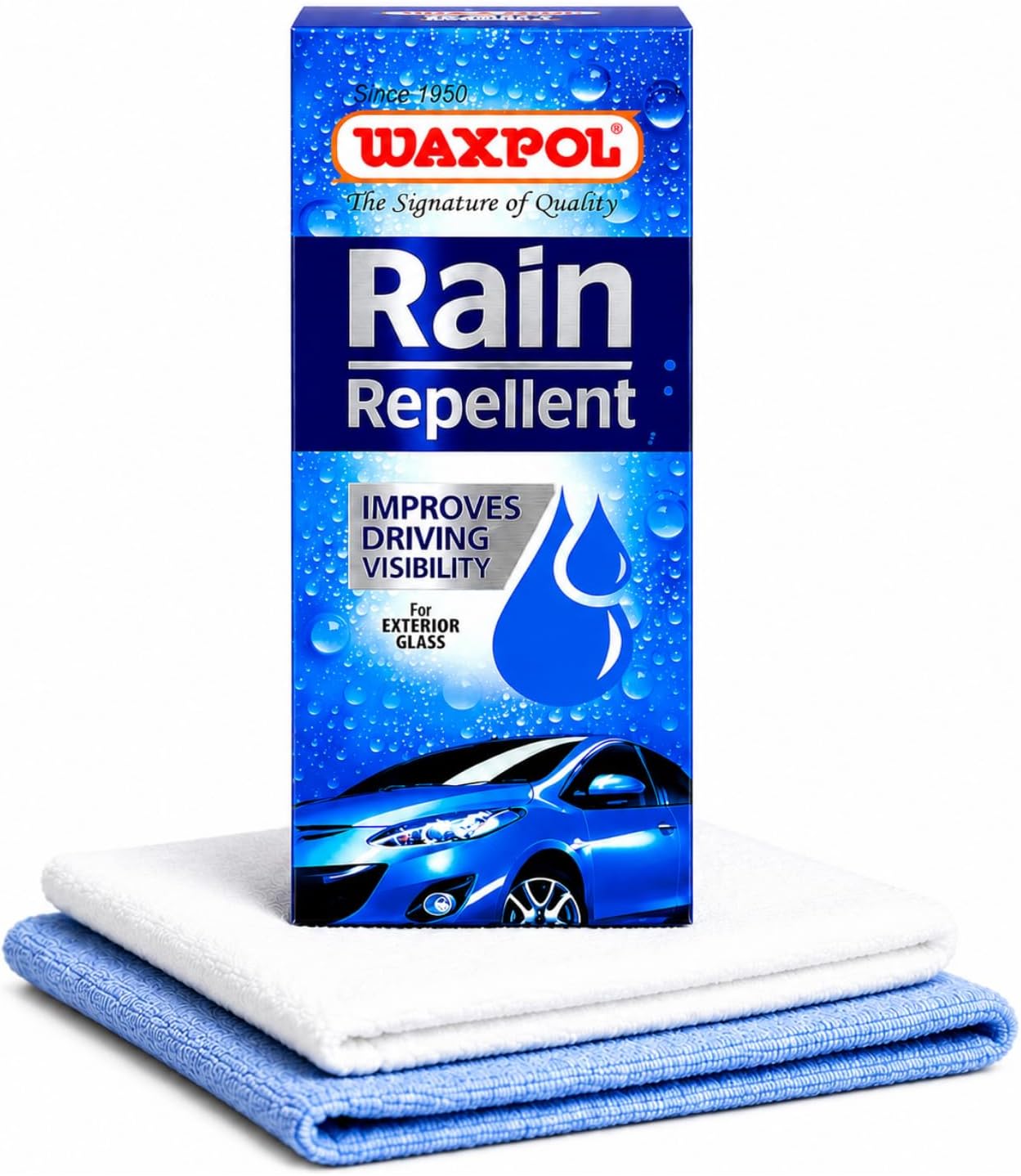 Waxpol Rain Repellent (with Applicator & Microfiber)