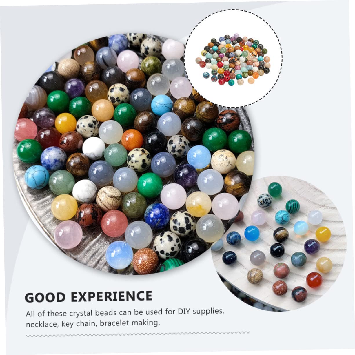 Tofficu 200stücke Bunten Farben Polierte Schmuck Spacer Perlen Für Armbänder Und Bastelprojekte Hochwertige Oberfläche Für Kreative Designs