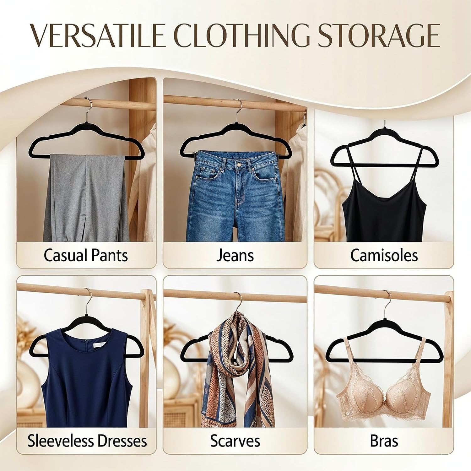 30 Pack Velvet Hangers Non Slip Pants Hangers for Closet