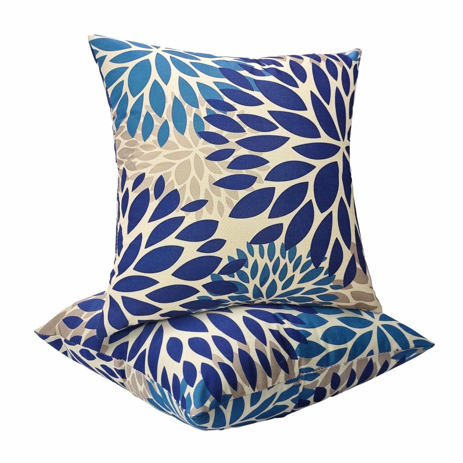 JMGBird Blue Throw Pillows with Inserts Included 18x18 Outdoor Pillows Waterproof