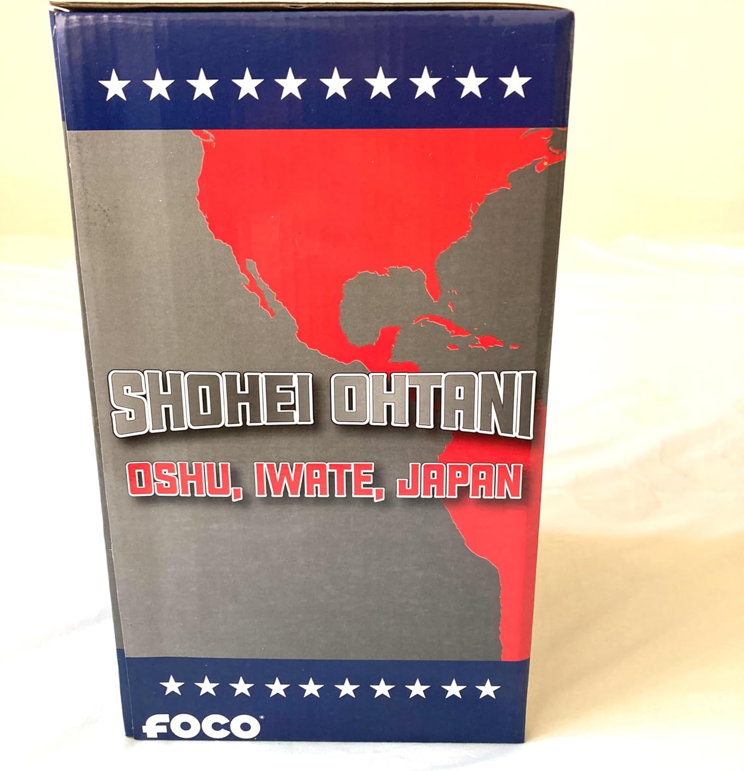 424体限定】大谷翔平 バブルヘッド ドジャース 日本国旗 岩手奥州 19cm