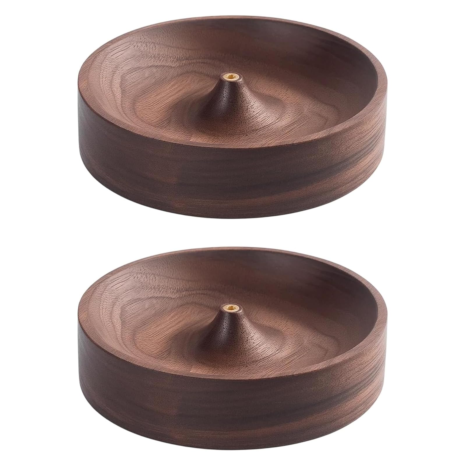 2Pcs Incense Holder Round Wooden Incense Burner for Sticks,Home Décor, Office, Club,Incense Stick Holders,Meditation, Yoga,Stick Holder with Elegant Design,Relaxation Home Decor