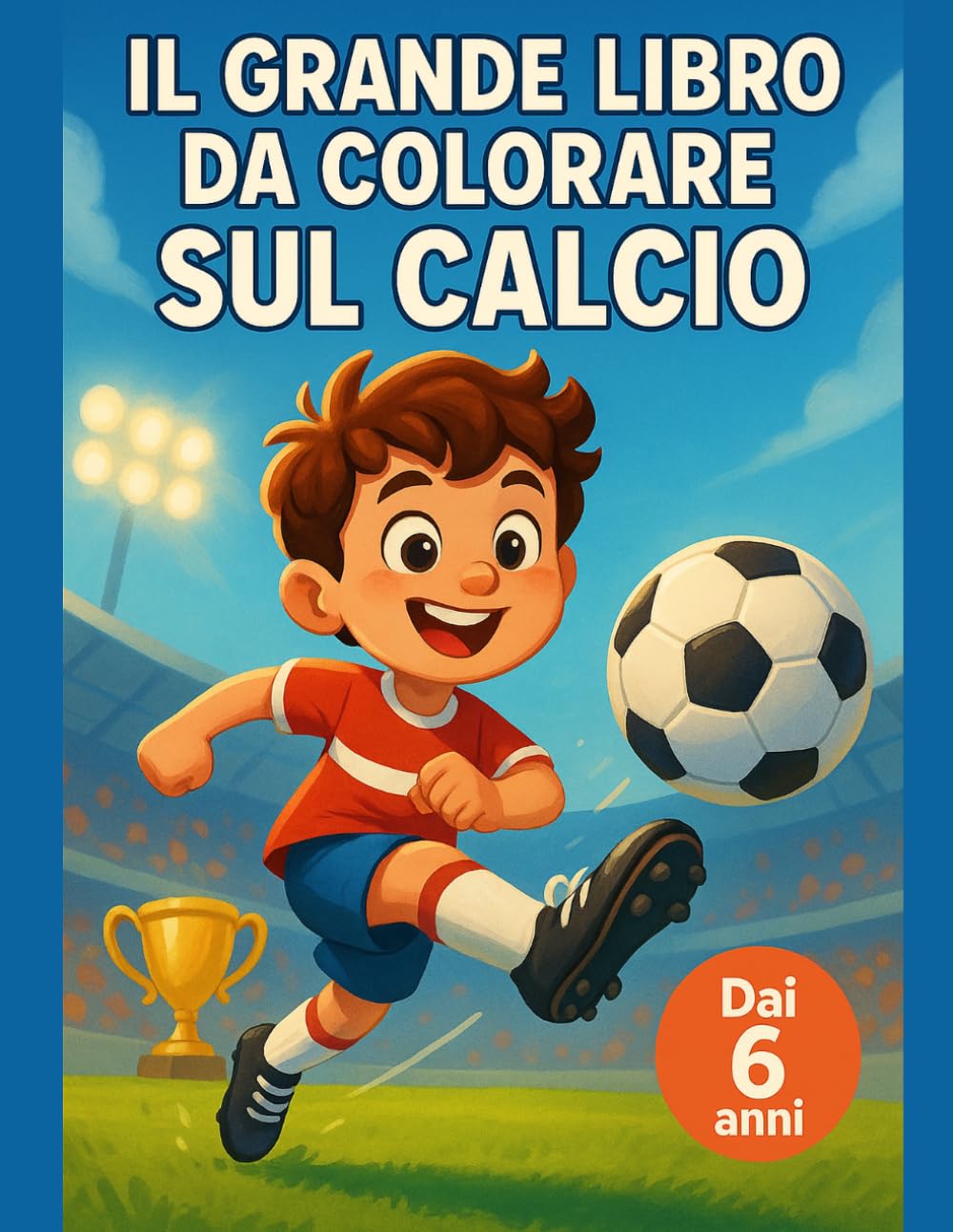 Il Grande Libro da Colorare sul Calcio: Dai 6 anni: bandiere del mondo da colorare, geografia per bambini e monumenti famosi per piccoli tifosi del grande torneo internazionale