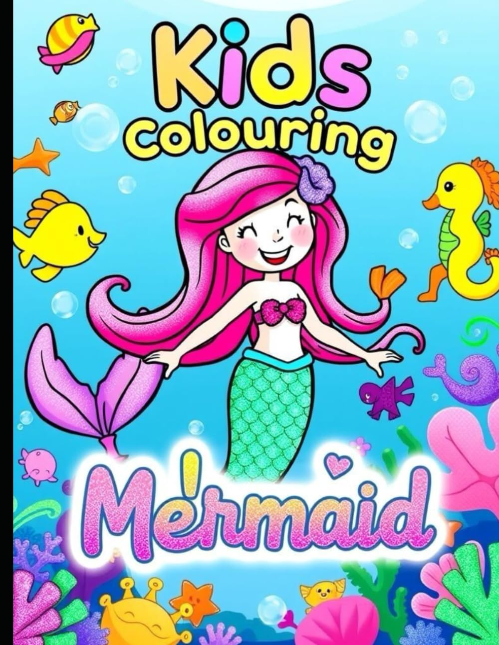 Mermaids Colouring Book for Kids