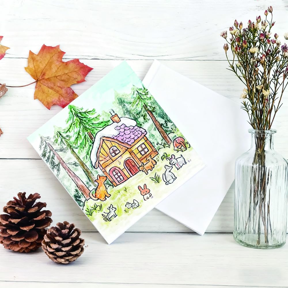 6 libri bianchi vuoti da 12,7 x 12,7 cm per bambini per scrivere storie, album da disegno con copertina rigida per studenti, fumetti vuoti fai da te, fai da te, per creare il tuo libro vuoto