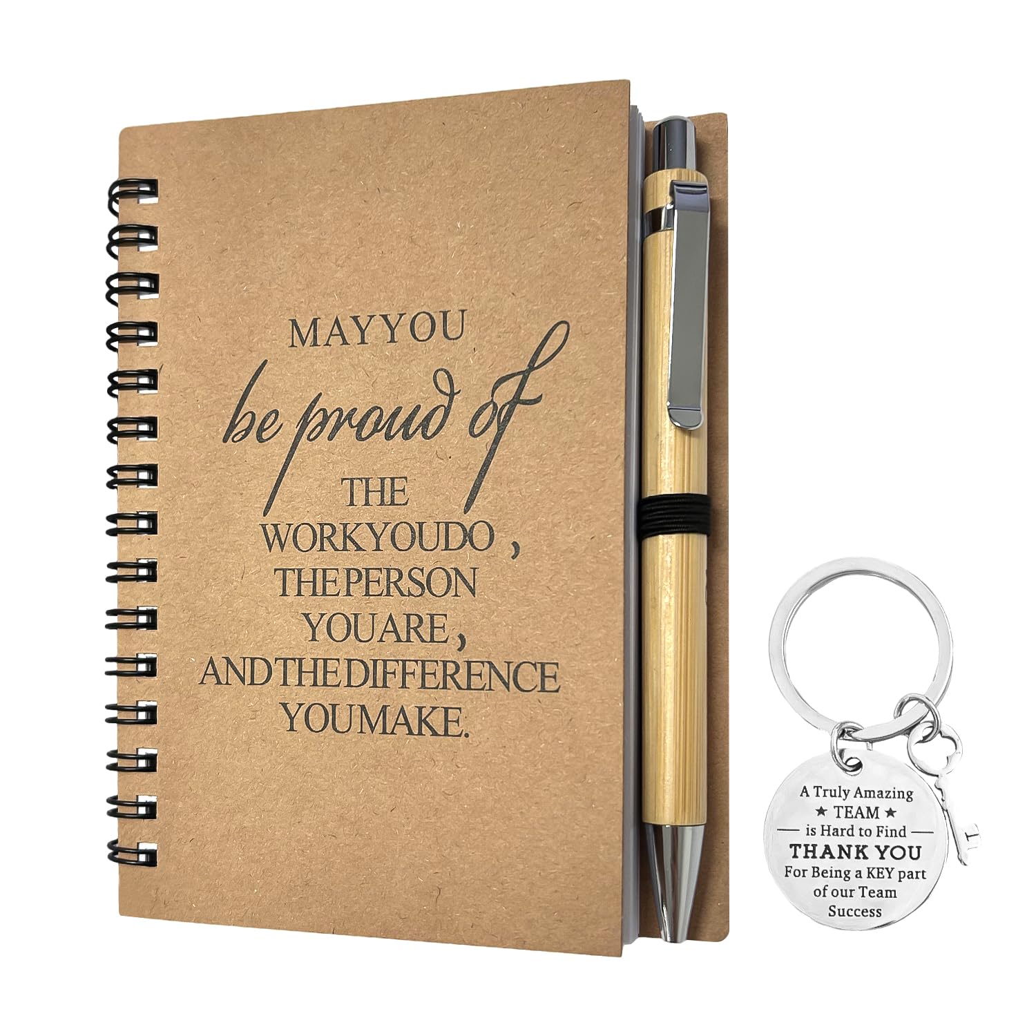 VLYX Notebook & Pen Set - Thank You or Leaving Gift for Colleagues, Coworkers, Employees, Teacher (14 * 10 CM)