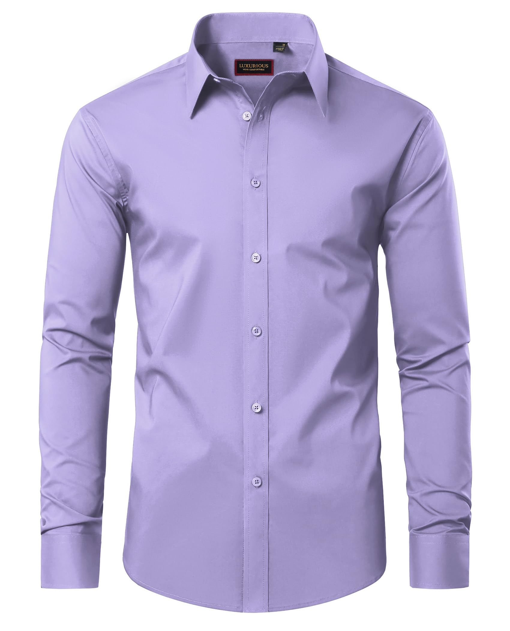 Lion Nardo Cotton Mens Dress Shirts Long Sleeve Big and Tall Dress Shirts for Men Wrinkle Free Button Down Shirts Regular Fit