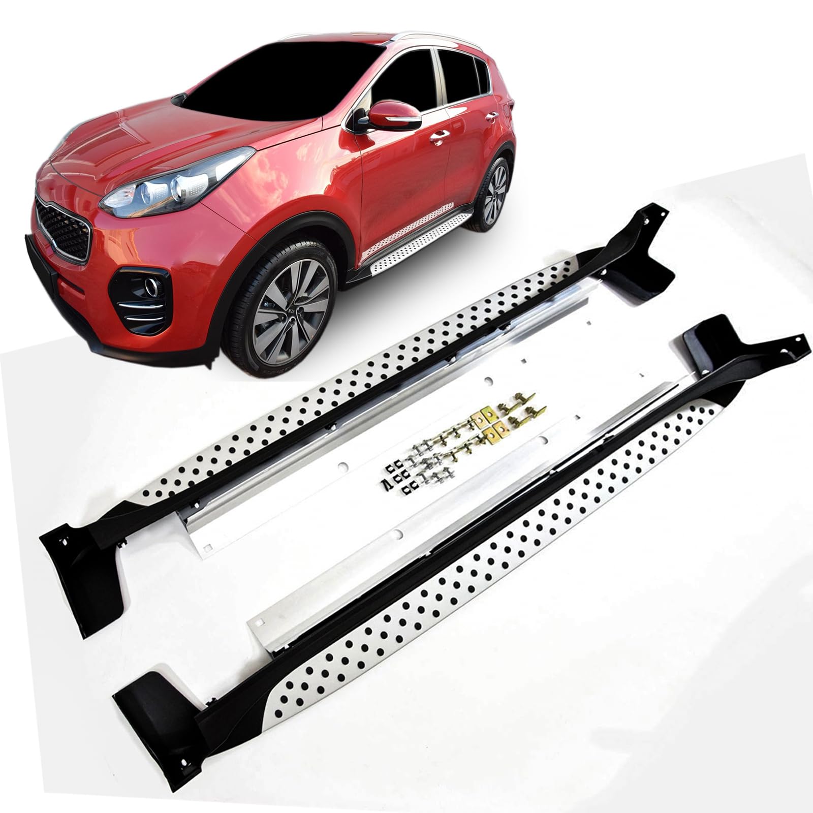 2pcs Car Side Skirts For Kia Sportage 2017 2018 2019 2020, Car