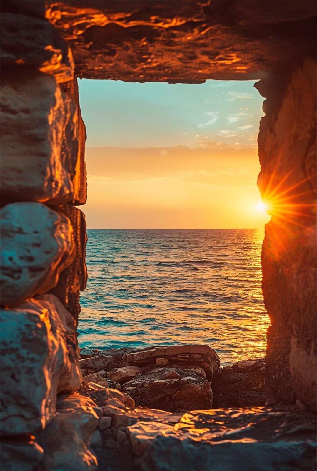 Puzzle para Adultos 1500 Piezas, Paisaje Atardecer, con Póster, Piezas de Encaje, Letras en la Parte Posterior, Decoración de Pared, Regalo para Adultos (87x57cm)