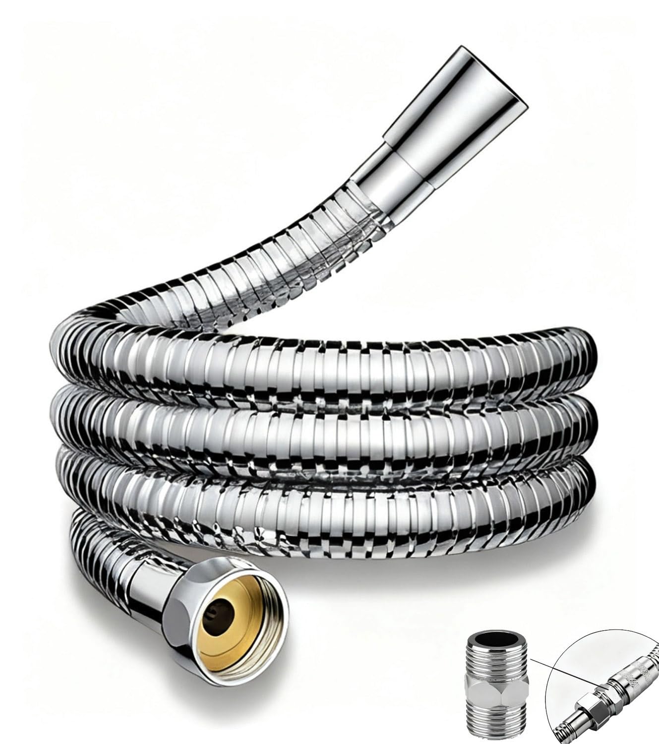 Aoicxb One Color 1M 1.5M 2M 3M 4M 5M 10M Shower Hose, Extra Long Shower Hose, Bathroom Accessories, Send Matching Bathroom Accessories(2M/6.56Ft)