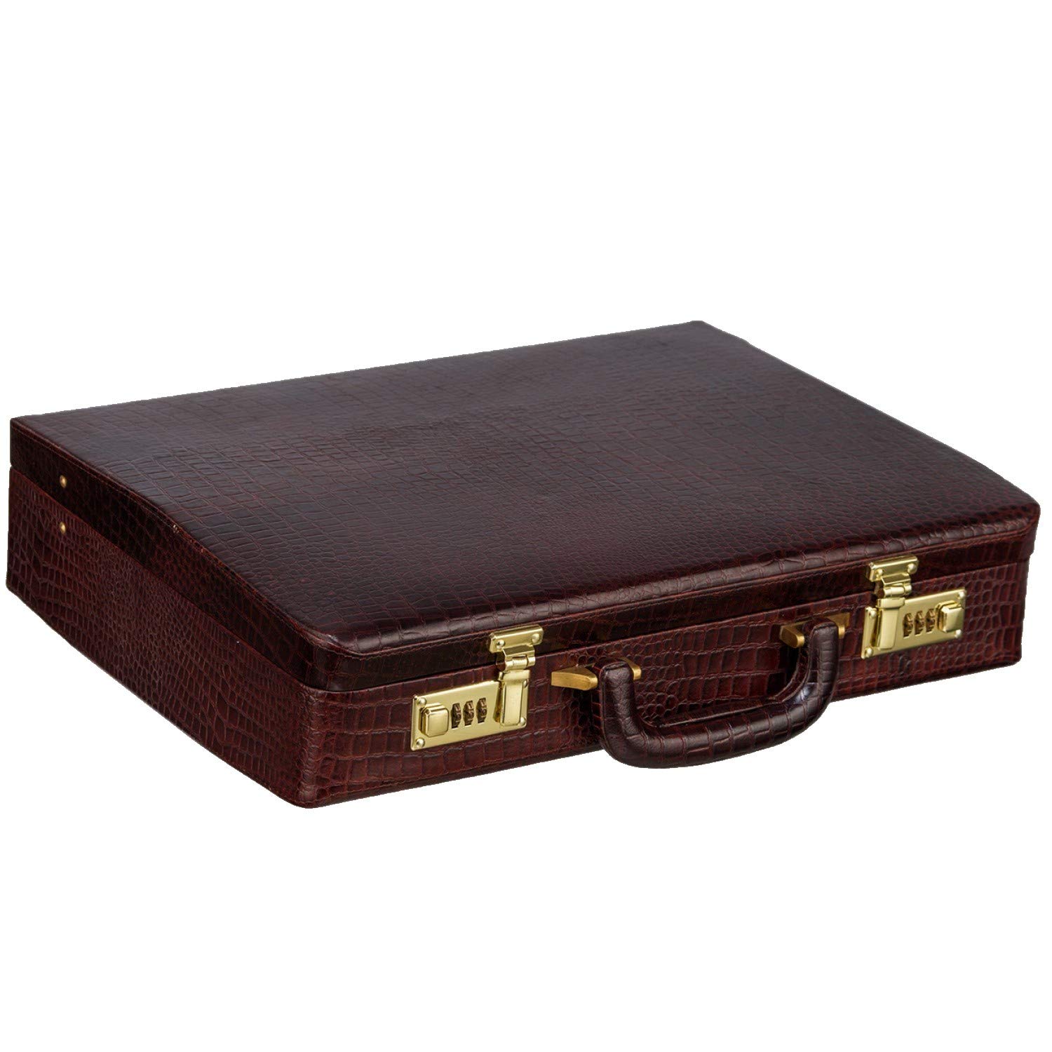 Genuine Leather Briefcase for Men Travel Office (Brown) (RA-BC1149002BRN)-image-39