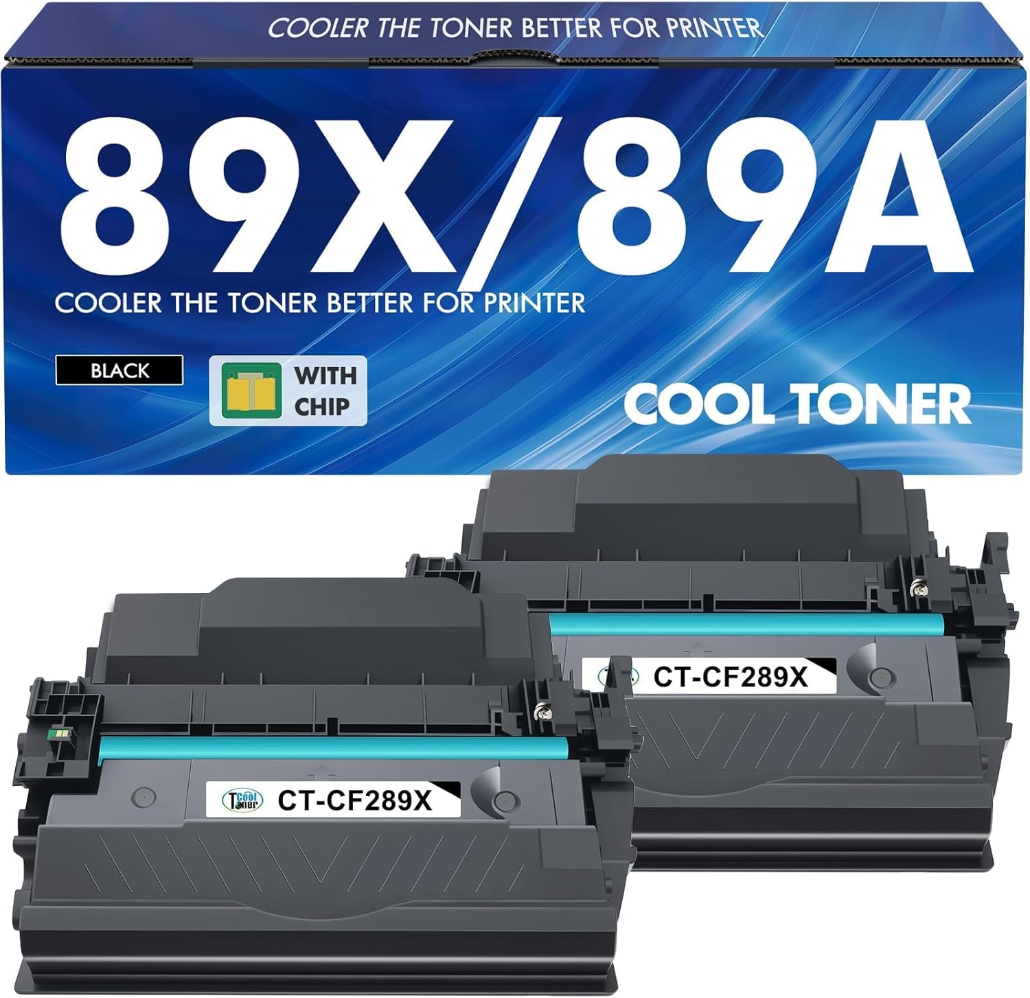 CF280A 80A Toner Cartridge Black Compatible for HP 80A CF280A CF280X 80X for HP Laserjet Pro 400 M401n M401dn MFP M425dn M401dne M401dw M425dw M425 M401 Printer Toner Ink 2-Pack