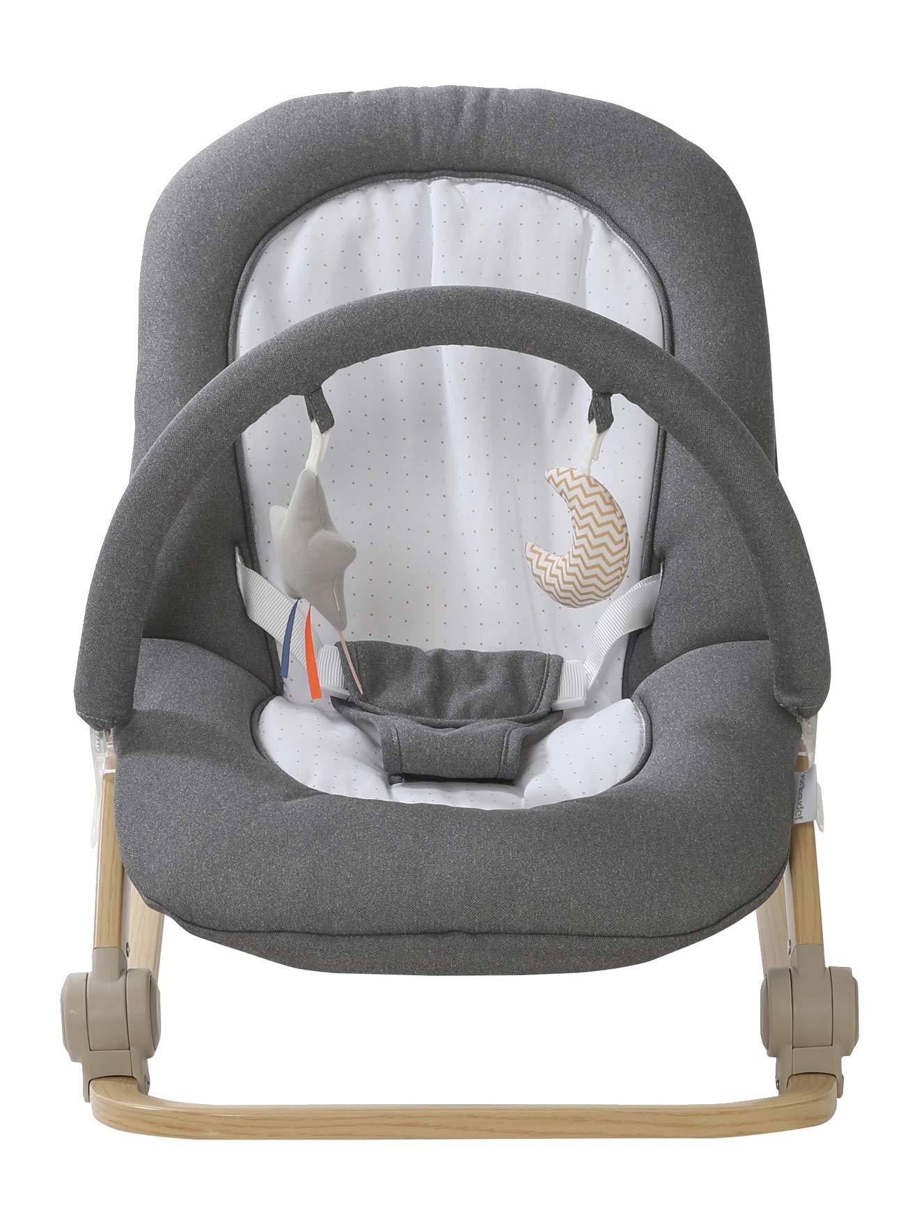 VERTBAUDET Babywippe mit Spielbogen BABYDREAM grau/weiß ONE SIZE