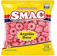 Pipoca de Argola Doce Rosa 10 Unidades de 25g – Crocante, Colorida e Irresistível - pipoquinha doce rosa pipoca rosa