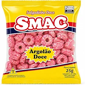 Pipoca de Argola Doce Rosa 10 Unidades de 25g – Crocante, Colorida e Irresistível - pipoquinha doce rosa pipoca rosa