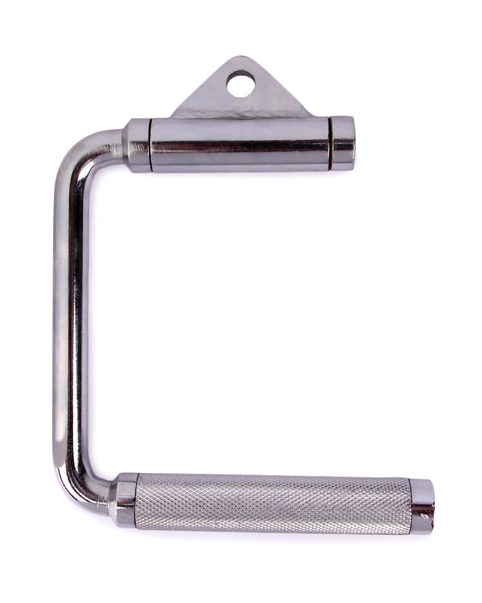 Heavy Duty C Handle Gym Attachment – Chrome Plated Rotating Handle with Diamond Knurled Grip for Cable Machines, Back, Biceps & Triceps-image-38