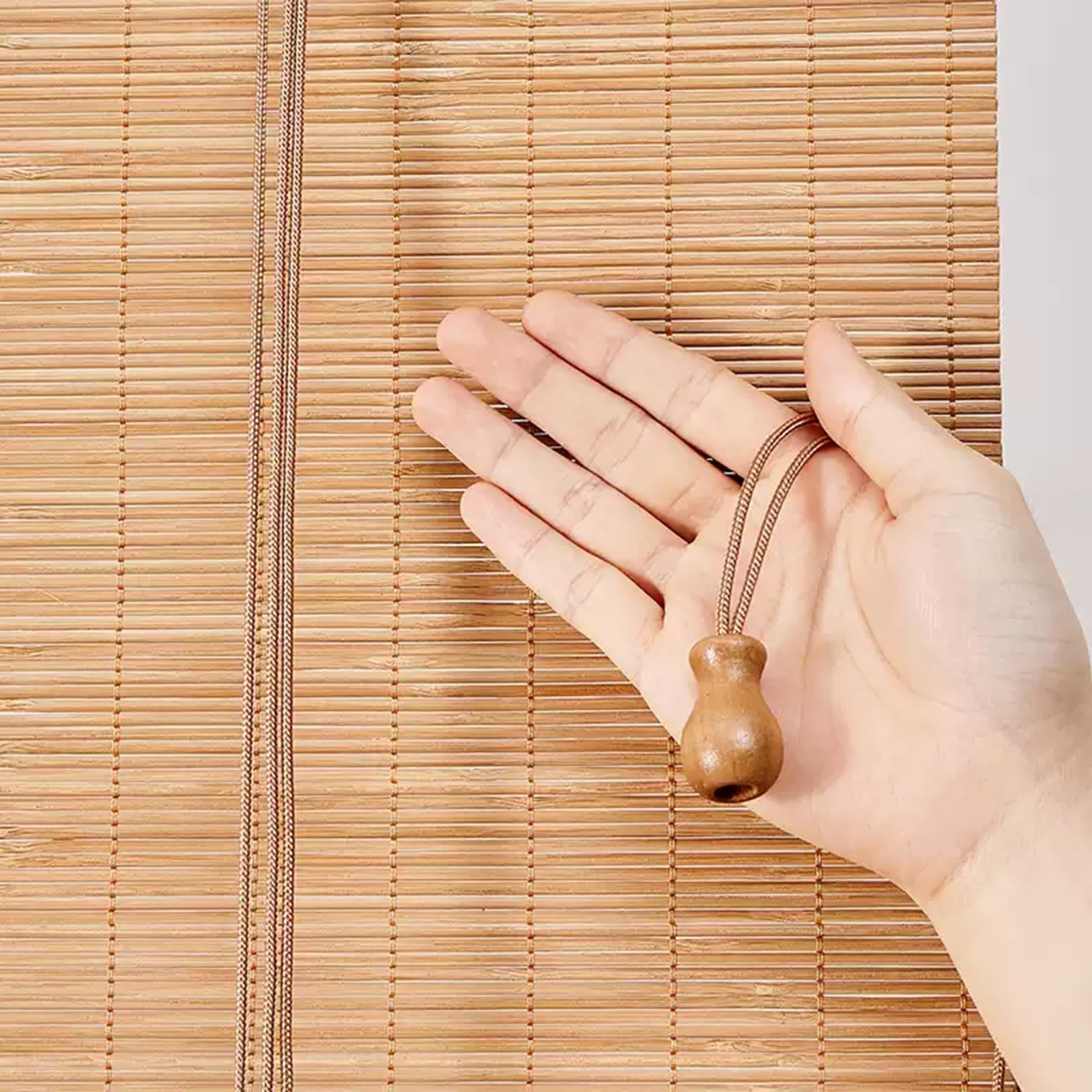 Store Enrouleur Bambou Naturel,Store Occultant en Bambou Exterieur,Stores À Rouleaux Romains,Store en Bois pour Portes de Fenêtres,Personnalisable,Largeur x Hauteur (130cm x 180cm)