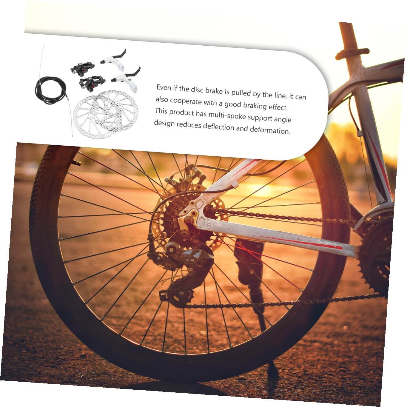 Abaodam Pastillas de Freno para Bicicleta de Montaña y Carretera de Freno de Disco Duraderas con Diseño Alta Resistencia Buena Disipación Térmica Compatibles y Traseros