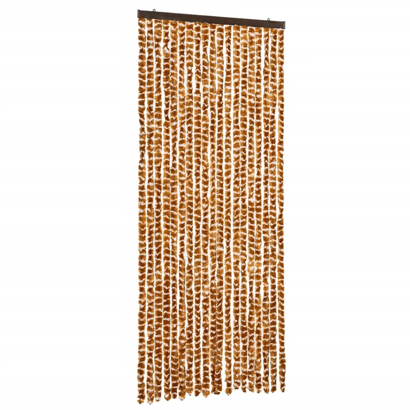 ZEYUAN Tenda Antimosche Ocra e Bianca 56x200 cm in Ciniglia,Tenda Antimosche per Finestre e Porte Leggera Resistente all'Acqua Silenziosa Zanzariera Antiisetti-377399