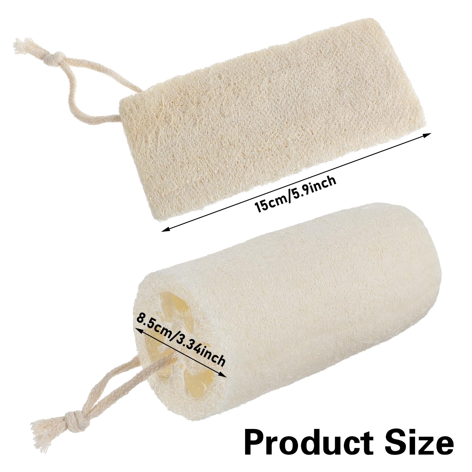 Organiczna naturalna gąbka luffa, gąbka prysznicowa Luffa do głębokiego czyszczenia skóry, złuszczająca peeling pleców dla mężczyzn kobiet dorosłych SPA piękna kąpiel codzienna pielęgnacja