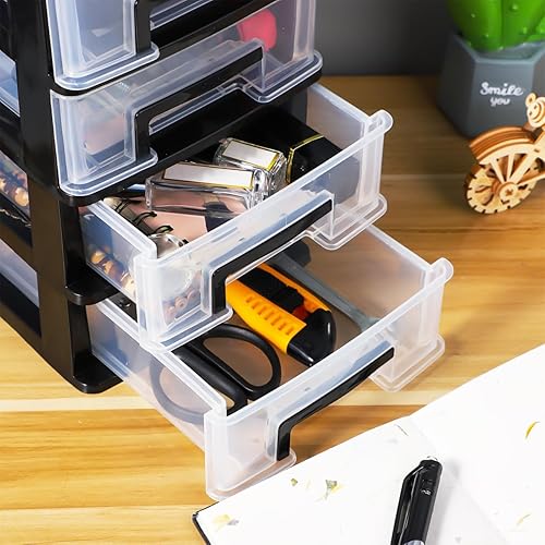 Miniatura 8 de Caja de almacenamiento de cajones Organizadores de papelería Cajones de almacenamiento de escritorio Organizador de dormitorios Unidad de oficina