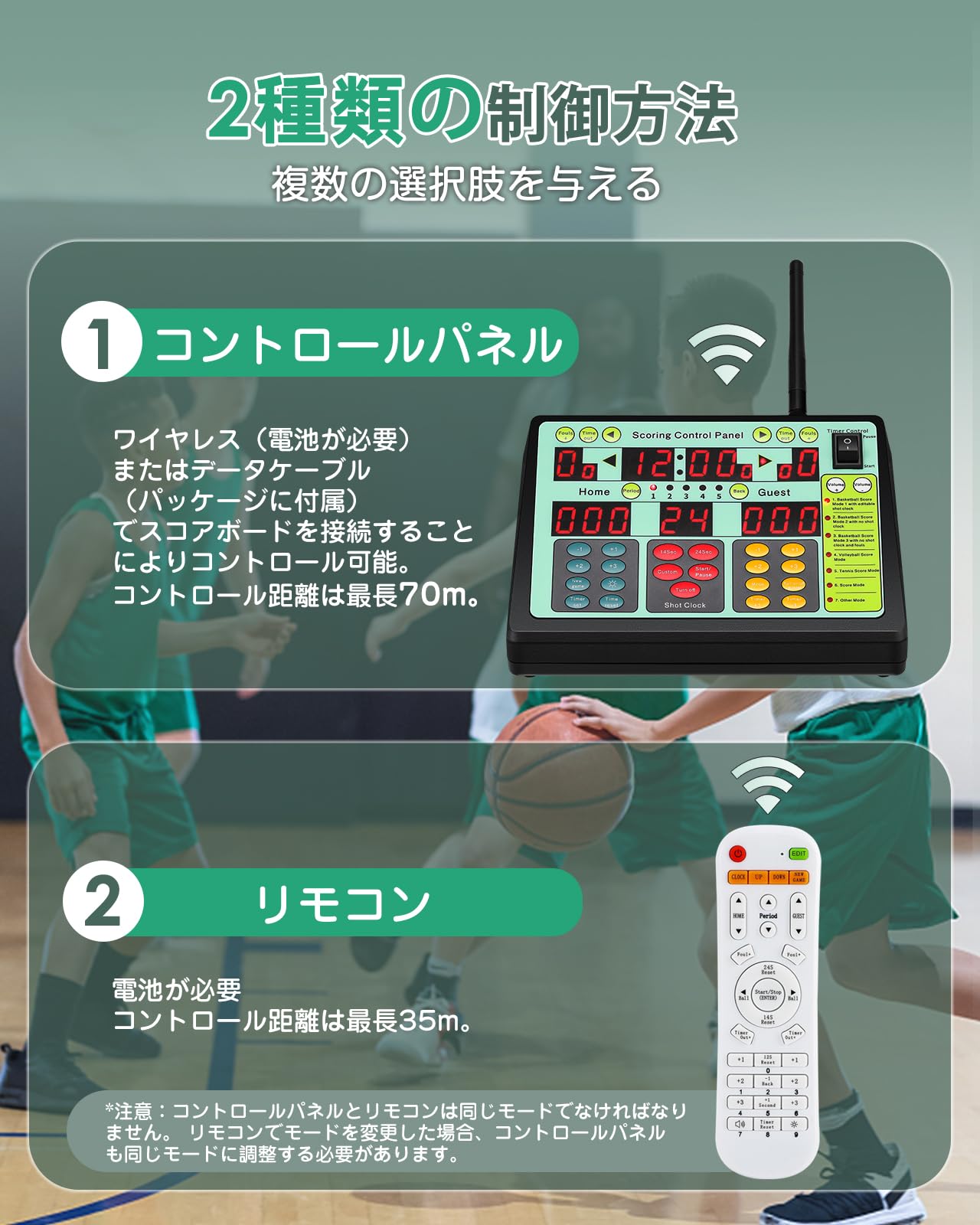 Amazon | Spolehli 電池式LEDスコアボード スポーツタイマー 得点板 15