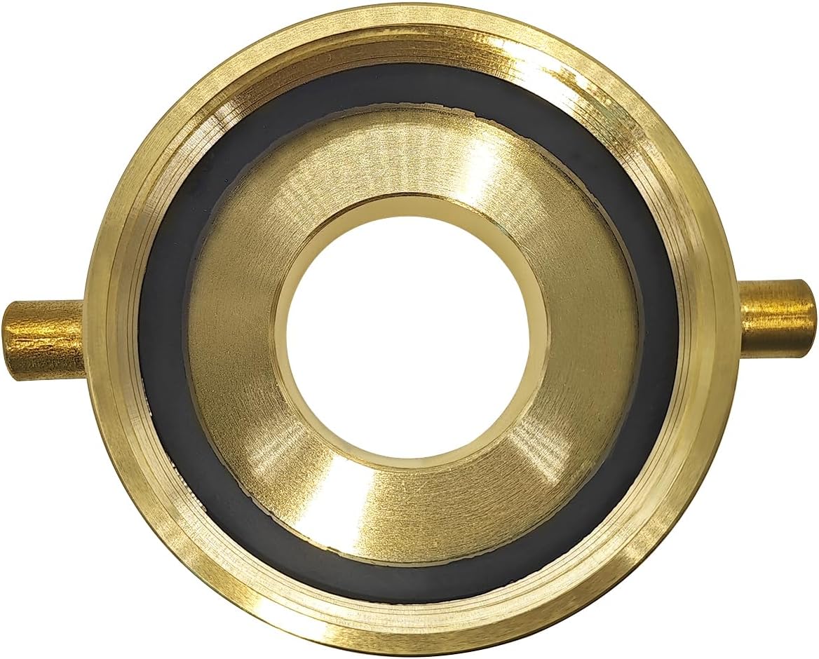 Joywayus Brass 2-1/2" NST (NH) Female x 1-1/2" NST (NH) Male Fire Hose Hydrant Connector with Pin Lug Fire Hydrant Equipment Adapter