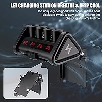 Vista 4 de FLYDOO Wall Mount Compatible with Oivo Battery Charger Station for Xbox OneXbox Series Controller Battery Pack, Steel Heavy Duty Wall Bracket, 0-90