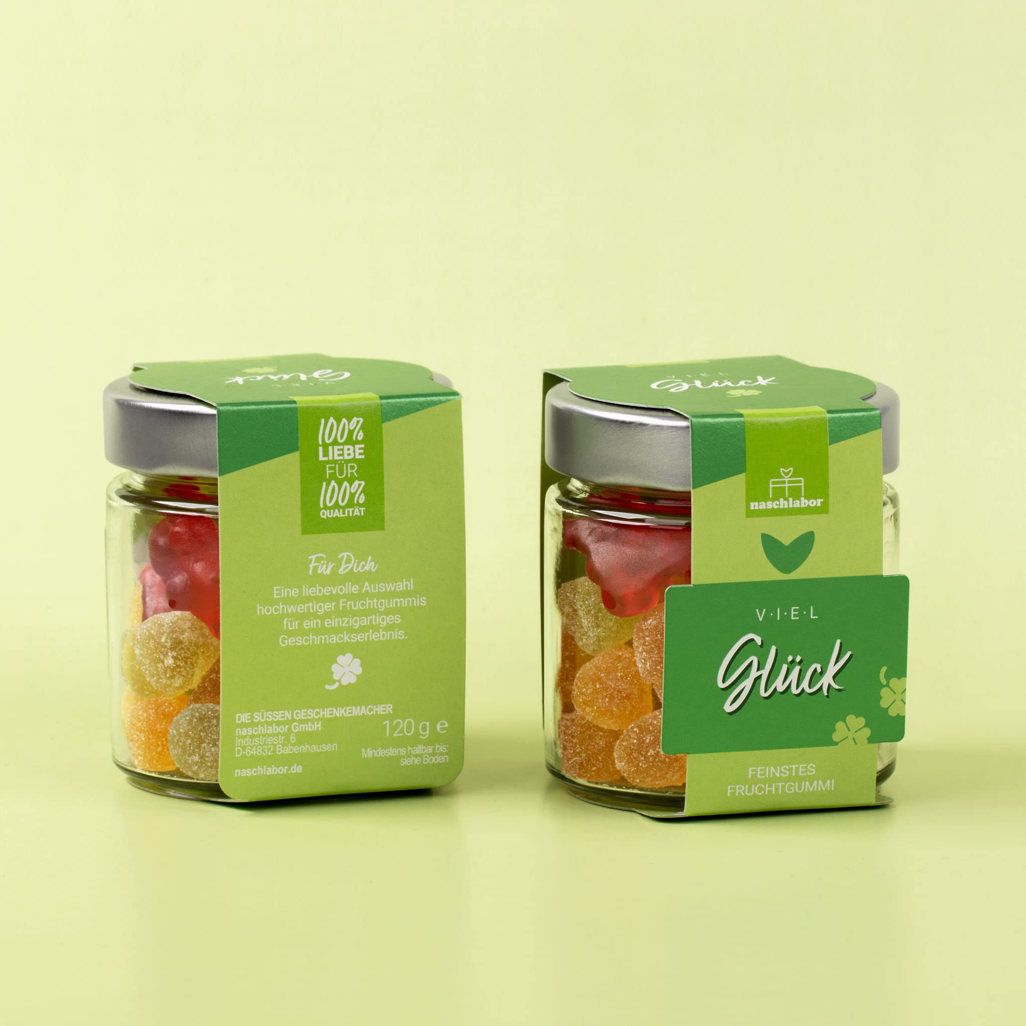 Viel Glück Fruchtgummis | Glücksbringer für jeden, der etwas Glück gebrauchen könnte | Süßigkeiten-Mix als Geschenk für Kinder, Frauen und Männer