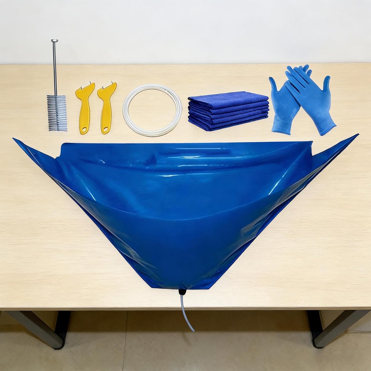 Mini Split Cleaning Kit – with Cleaning Brush and Gloves, Protective for Split – For Evaporator Coils in Home, Bedroom, Living Room, Office and Hotel