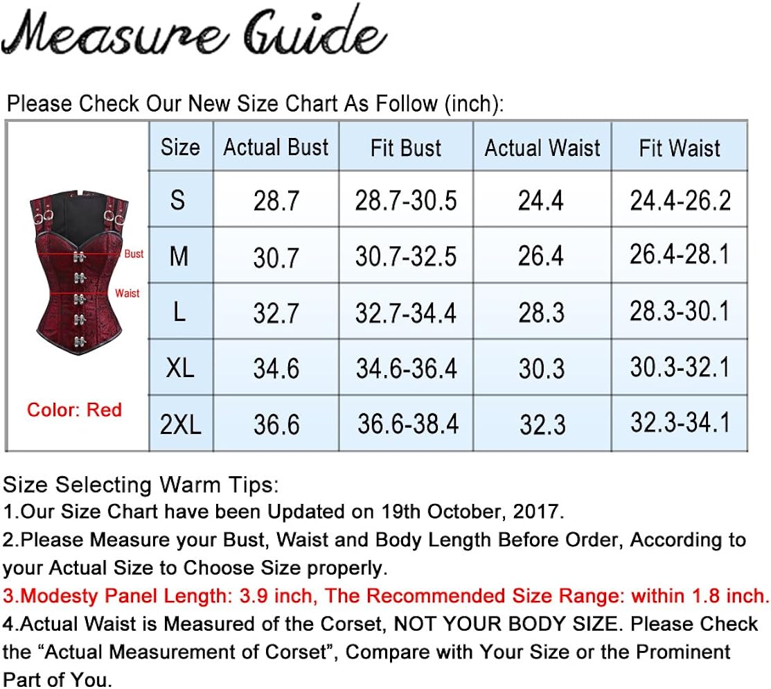 Charmian Women's Gothic Steampunk Brocade Steel Boned Waist Cincher Corset Vest