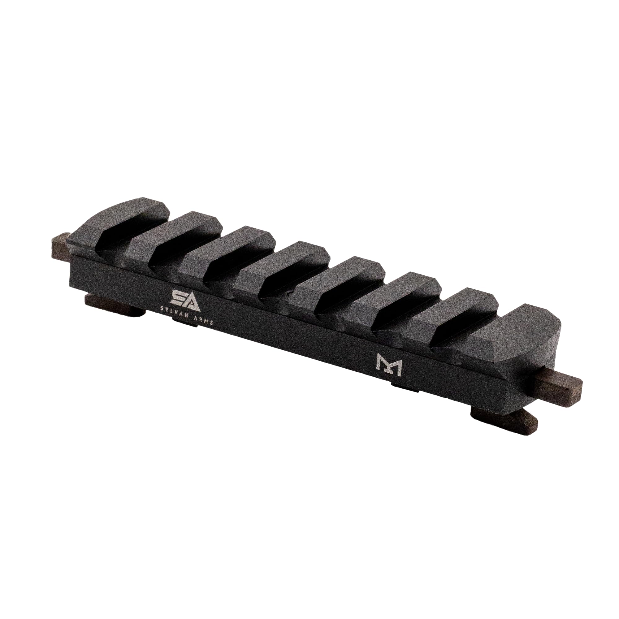 7-Slot Quick-Detach Picatinny Rail Accessory, Lightweight Aluminum, Black Anodized Finish