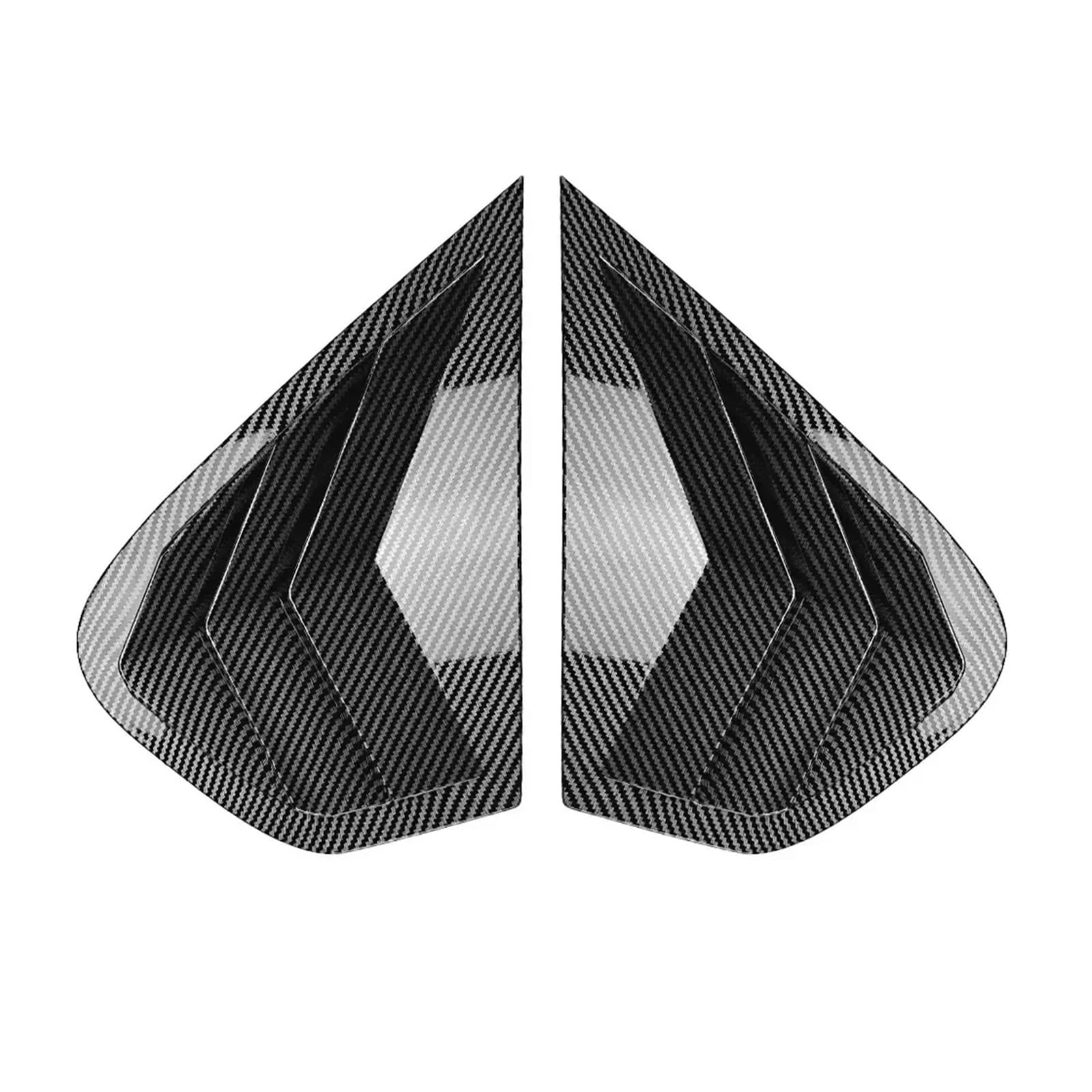 Compatible for BMW X6 X6M E71 E72 2008-2014 Car Rear Louver Window Side Shutter Cover Trim Sticker Vent Scoop ABS Carbon Fiber(Carbon Look)