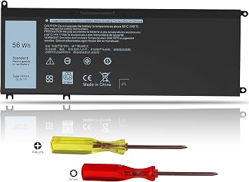 56Wh 33YDH Battery for Dell Inspiron 17 7000 7773 7779 7778 7786 2-in-1 15 7577 G3 3579 3779 G5 5587 G7 7588 Latitude 13 3380 14 3490 3590 3580 3400 3500 Vostro 7580 PVHT1 P30E P30E001 081PF3