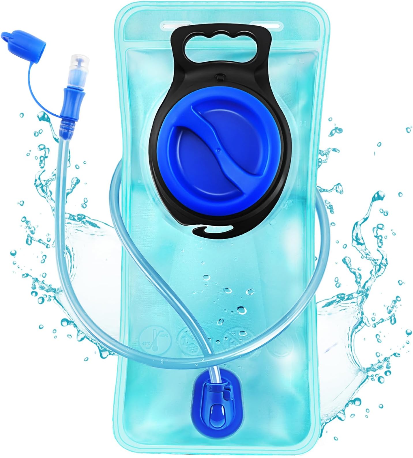 Hydration Bladder, 1.5-2-3L Water Bladder for Hiking Backpack, BPA-Free Leak Proof Water Reservoir Storage Bag, Water Pouch Hydration Pack for Camping Cycling Running