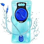 Hydration Bladder, 2L Water Bladder for Hiking Backpack Leak Proof Water Reservoir Storage, 2 Liter BPA-Free Water Pouch Hydration Pack Replacement for Biking Climbing Cycling Running, Blue